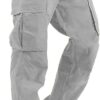 Mens Cargo Pants Casual Hiking Pants Joggers Athletic Pants Cotton Loose Straight Sweatpants for Men