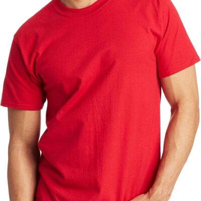 Men's T-Shirt, Heavyweight Cotton Tee, 1 Or 2 Pack, Big & Tall