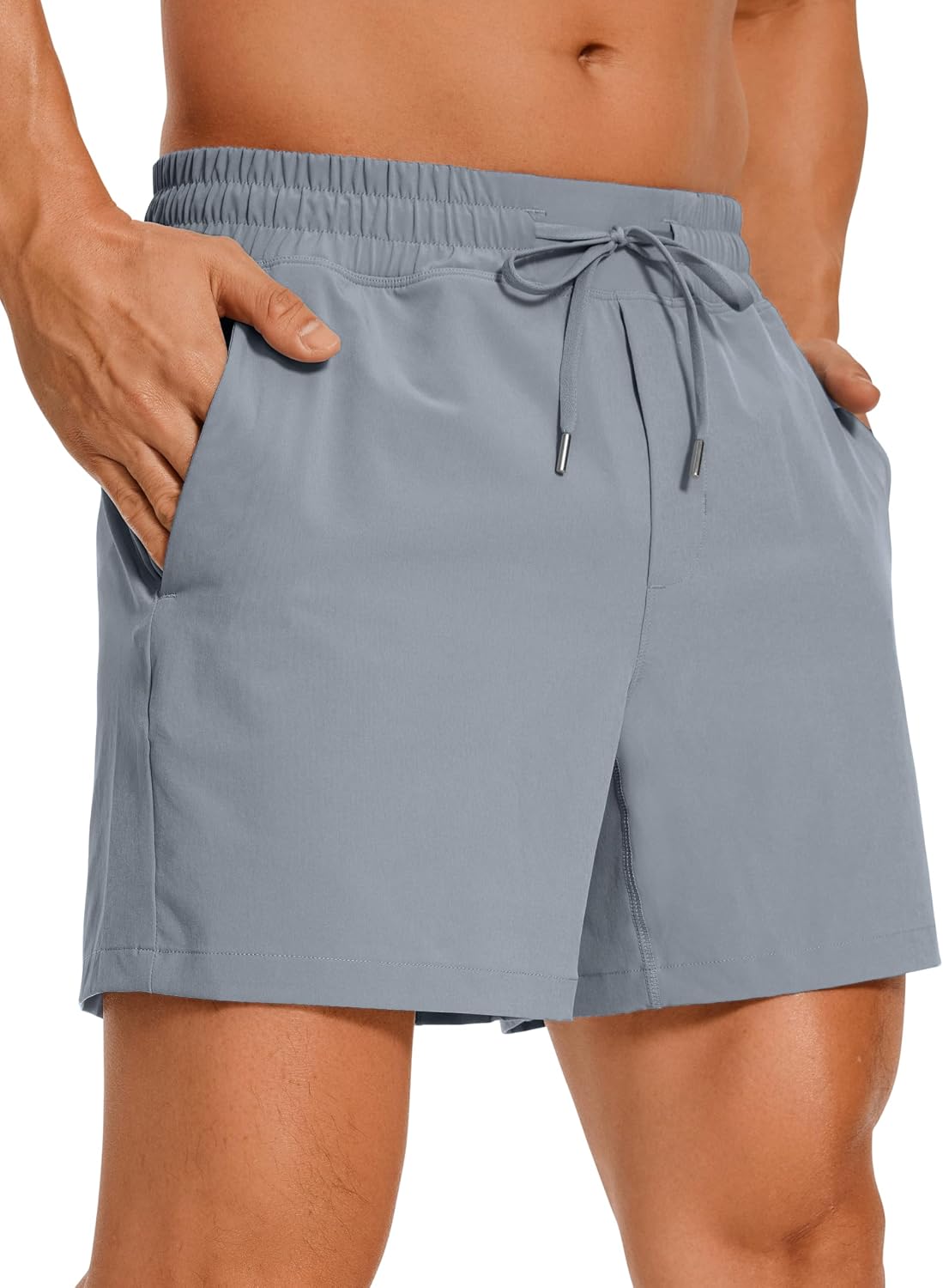 Men’s Linerless Workout Shorts – 5” Lightweight Quick Dry Running Sports Athletic Gym Shorts with Pockets