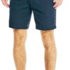 Men’s Classic Fit Flat Front Stretch Solid Chino 8.5″ Deck Shorts